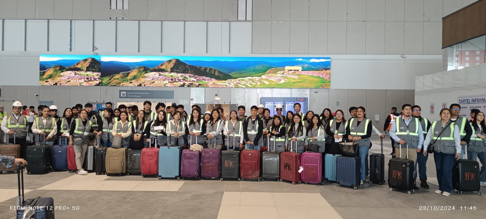 Visita de estudiantes al Aeropuerto Jorge Chávez